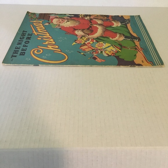 VTG The Night Before Christmas Soft Cover Book 1943 - Picture 10 of 13